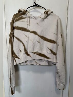 Good American Tie Dye Cropped Hoodie